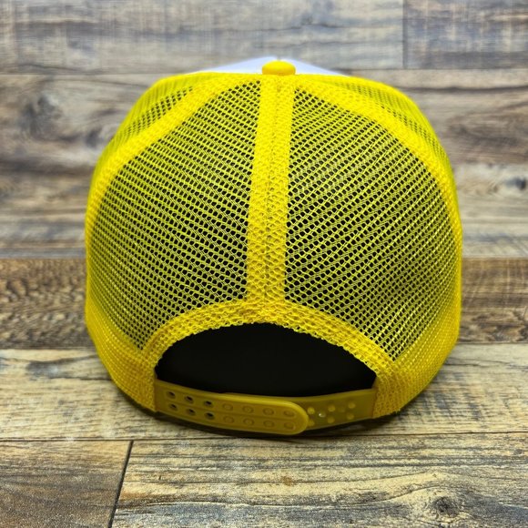 Fraggle Rock Mens Trucker Hat Yellow Snapback 80s Retro TV Baseball Cap - Picture 5 of 8